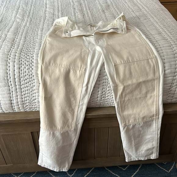SALE! NWT Madewell White/Cream '90s Straight Jean: Two-Tone Workwear Ed. Sz.30 - Picture 10 of 10